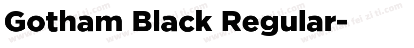 Gotham Black Regular字体转换